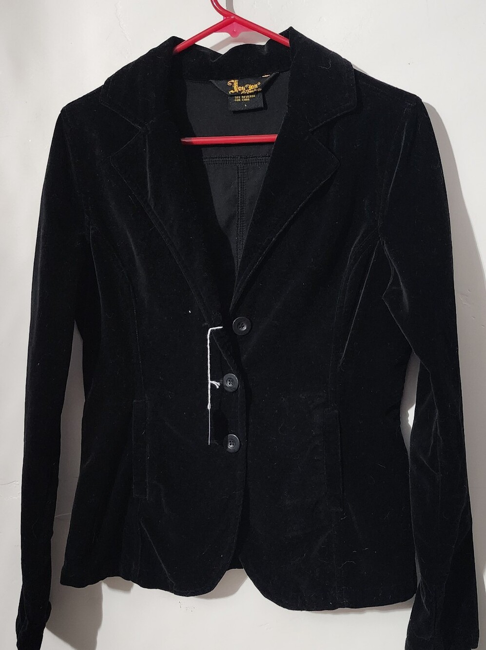 Taylor Black Velvet Tailored Blazer